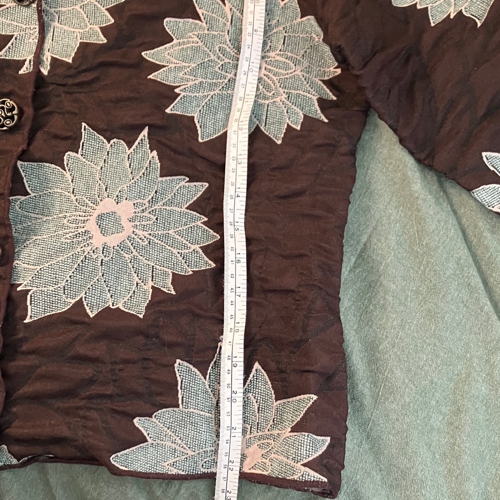 Handmade Vintage reversible cropped floral jacket - Picture 5 of 9